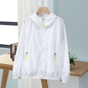 New Summer Mens Loose-Fit Plus-Size Sun-Protective Top That Also Repels Mosquitoes And Insects (Option: White-M)