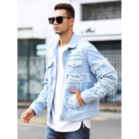 Korean Version Of Loose-fitting Denim Jacket (Option: Y030XL)