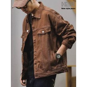 Formal And Well-fitting Denim Jacket (Option: Y035XL)