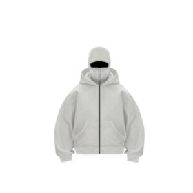 New European And American Autumn Spring Hooded Loose Cardigan Baseball Uniform Men (Option: Light gray hat of the same-L)