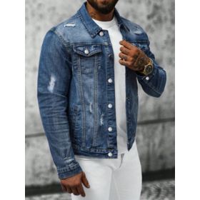 Slim-fit Denim Jacket (Option: Y039XXXL)
