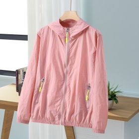 New Summer Mens Loose-Fit Plus-Size Sun-Protective Top That Also Repels Mosquitoes And Insects (Option: Pink-7XL)
